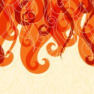 Abstract background hair curls and waves N3