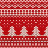 Seamless winter holiday pattern on the wool knitted texture Chr