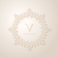 Geometric frame in trendy mono line style
