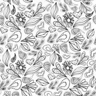 Abstract pattern black outline on white