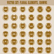Golden shields with laurel wreath N6