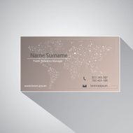 Calling card of art manager N3