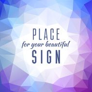Abstract color triangle background template N7