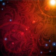 Floral Retro Background for Vintage Design N496