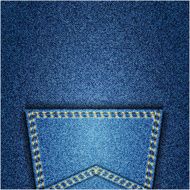Blue back jeans pocket realistic denim texture