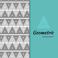 geometric ethnic vector seamless pattern