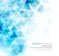 Abstract polygonal triangles poster N6