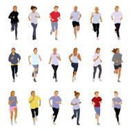 Running people N4
