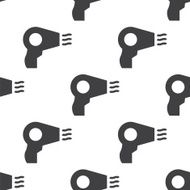 hairdryer vector seamless pattern