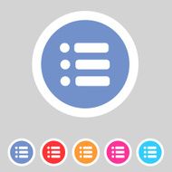 Flat game graphics icon menu N2
