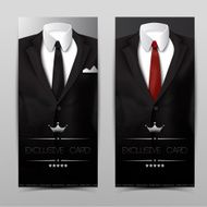 Male clothing suit Exclusive card N3