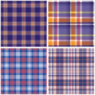 Vector tartan textile texture set N12
