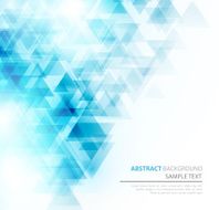Abstract polygonal triangles poster N7