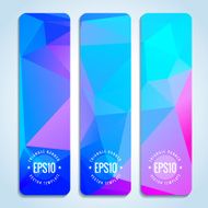 Abstract vector header banners N138