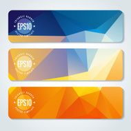 Abstract vector header banners N139