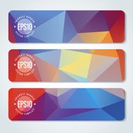 Abstract vector header banners N140