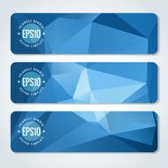 Abstract vector header banners N145