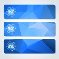 Abstract vector header banners N146