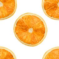 Oranges watercolor pattern