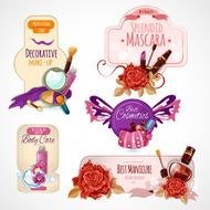 Cosmetics Label Set