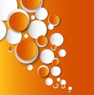 white orange circles