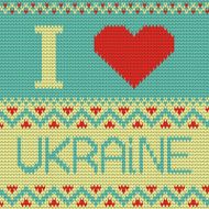 I love Ukraine Illustration knitting pattern