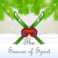The season of sport Goddles and skiing