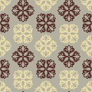 Vintage style background damask ornament beautiful seamless pattern