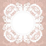 Elegant doily on lace gentle background N20
