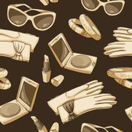 Seamless women fashion accessories wallpaper N2