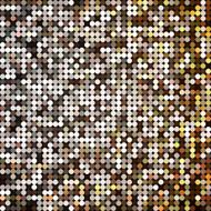 Vector golden abstract pixel mosaic background of sparkling sequins N2