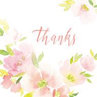 Watercolor greeting card flowers N190