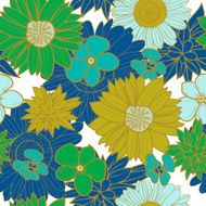 Abstract vector floral seamless background N3
