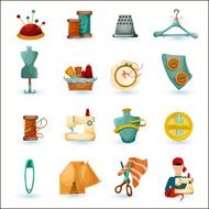 Sewing icons set N5