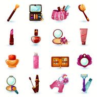 Cosmetics Icons Set N4