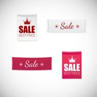Vector realistic clothing label N2