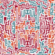 Colorful seamless pattern in ethnic style