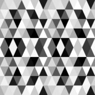 black and white abstract geometry pattern