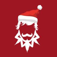 Santa Claus hipster fashion style N3