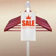 Wooden hangers with advertising label N3