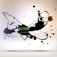 Abstract Ink Blot for Grunge Backgound N206