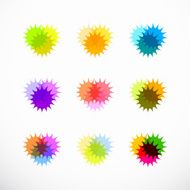 abstract colorful fashion speckle icon for design