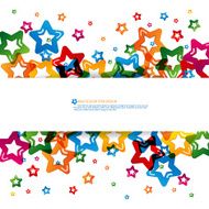 Multicolor star abstract design