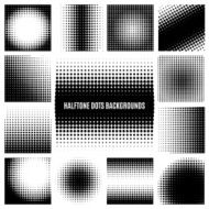 Halftone dots backgrounds
