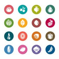 Fruit and Vegetables Color Icons