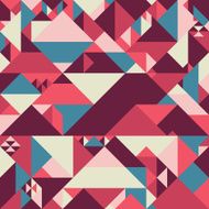 Abstract seamless pattern with colorful pyramids