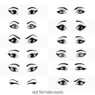 set of views a female eye N2