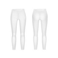 Vector White Leggings Pants Isolated on Background N3