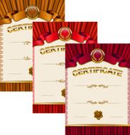 Elegant template of certificate diploma N59