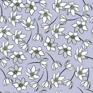 Seamless pattern with small flowers N3